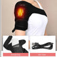 USB Electric Shoulder Brace Heated Knee Massager Vibration Massage Black Support Strap with Adjustable Three Levels of Heating