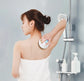 5 in 1 Electric Shower Cleaning Brush Set Rechargeable Long Handle Silicone Back Rubbing Brush for Bath Body Cleaning & Massage