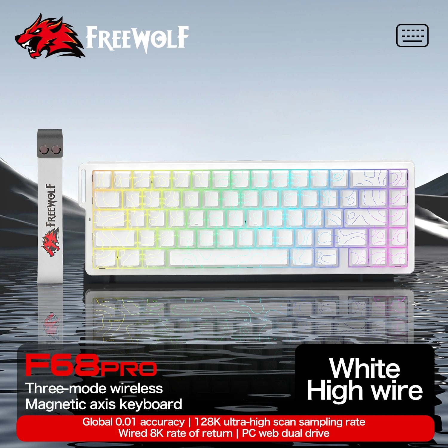 Magnetic Switch Keyboard ATTACK SHARK X68HE - ElectronAge