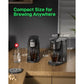 Single Serve Coffee Maker for K-Cup and Ground Coffee Fast Brew One Cup Coffee and Tea Machine with 10oz Stainless Steel Tank C
