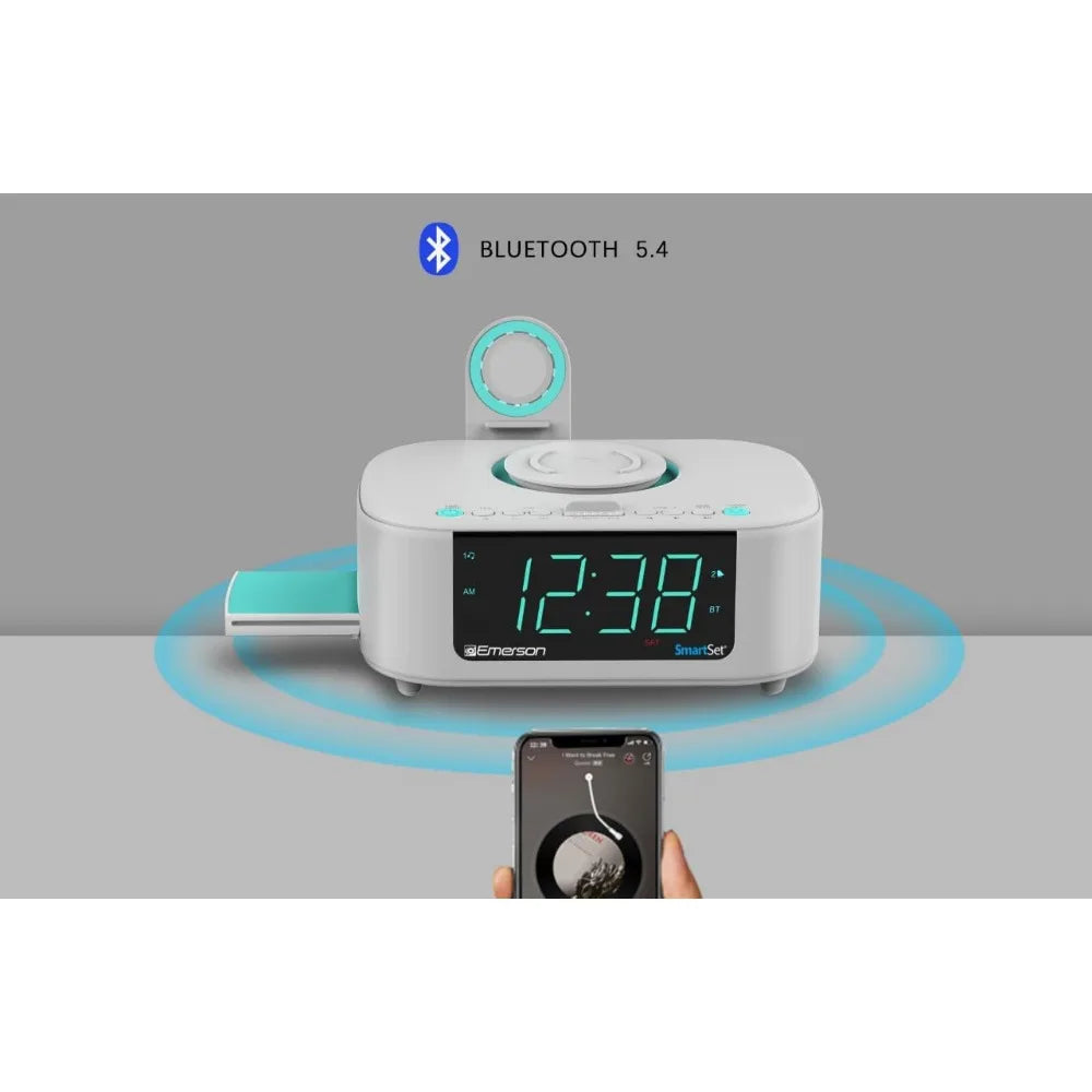 Smart Wireless Charging Alarm Clock - ElectronAge