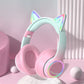 QearFun RGB Cat Ear Bluetooth Headphones - ElectronAge