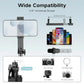 Vlogging Kit for iPhone/Android 70 Auto Face Tracking Tripod 360 Rotation with Light Wireless Microphones Selfie Stick Tripod f