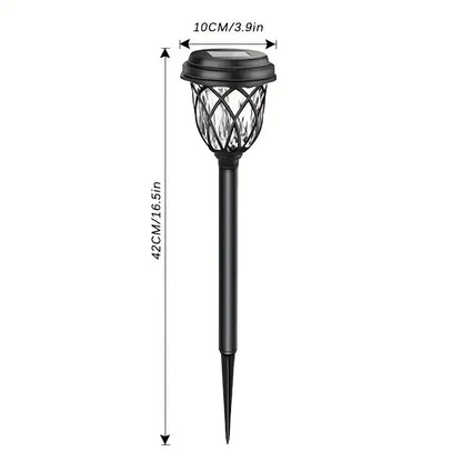 10 Pack solar powered small tube Light and shadow lamplawn lamp light is suitable for courtyard garden lawndecoration landscape