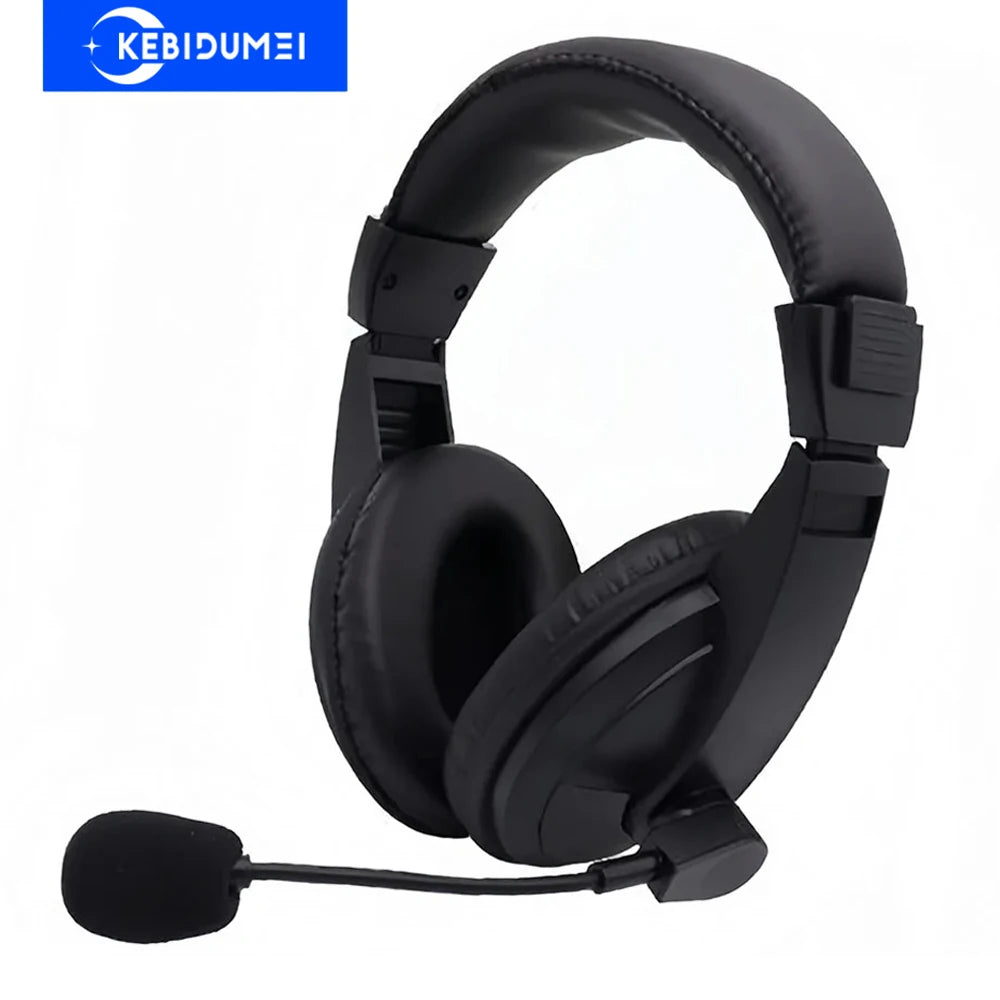 kebidumei 3.5mm Wired Headsets Operator Headphones - ElectronAge