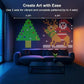 RGBIC Curtain Light String USB Plug Remote Control LED Curtain Light APP Bluetooth Control String Lights for Room Decorations