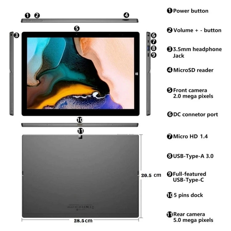 Windows 11 PAD1162 11.6" Tablet Celeron - ElectronAge