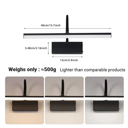 BrightSide Fixtures Rechargeable LED Wall Lamp 40CM