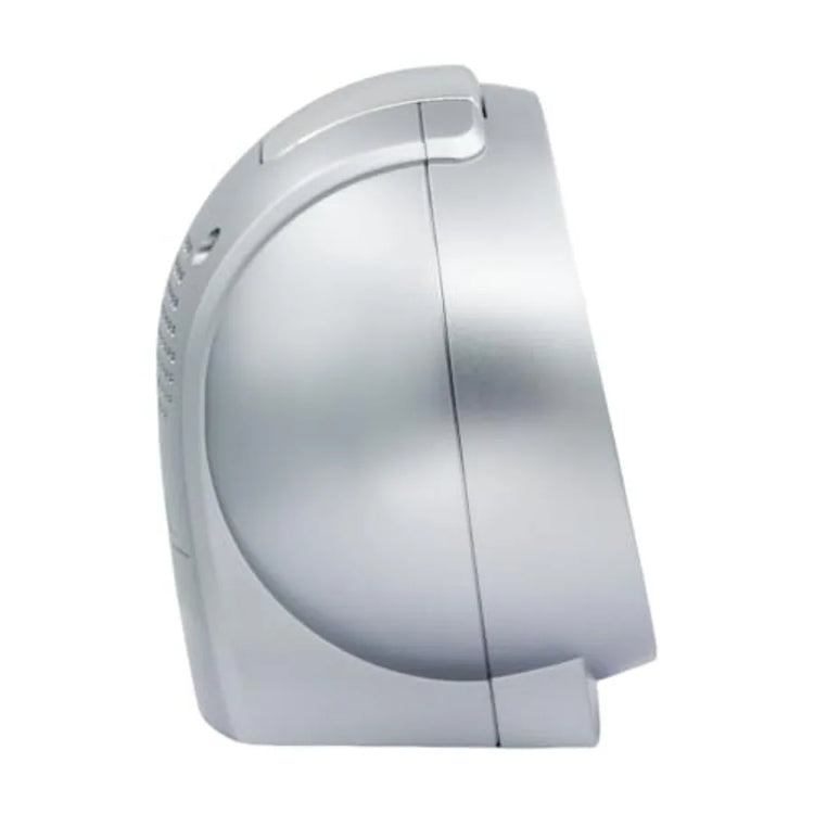 QHK059ALH Oval Non Ticking Bedroom Alarm Clock - ElectronAge