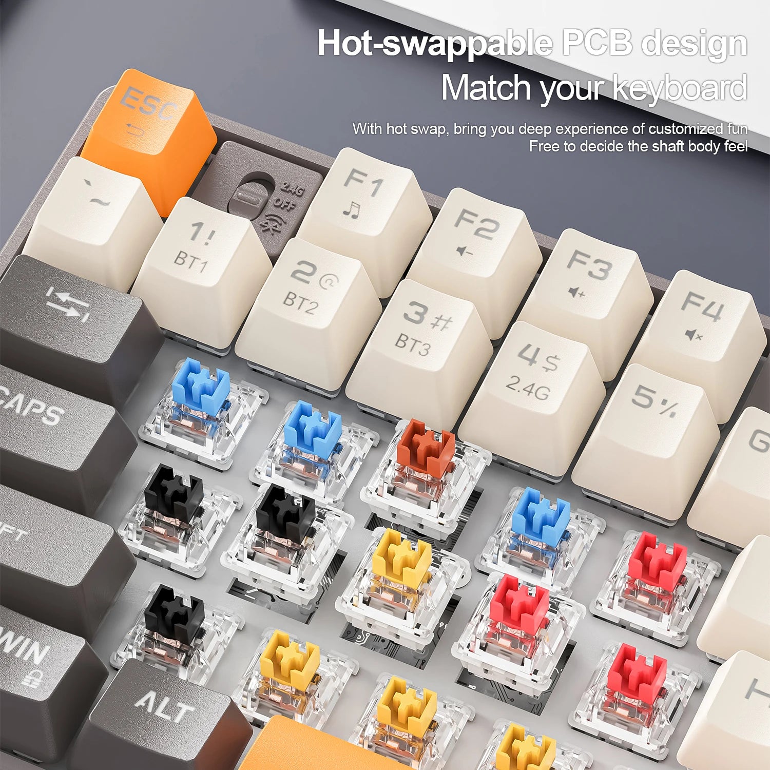 SMAILWOLF MK87 Bluetooth wireless mechanical keyboard - ElectronAge