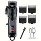 Professional Cordless Hair Clipper Set for Barbers T-Blade Shaver Men&