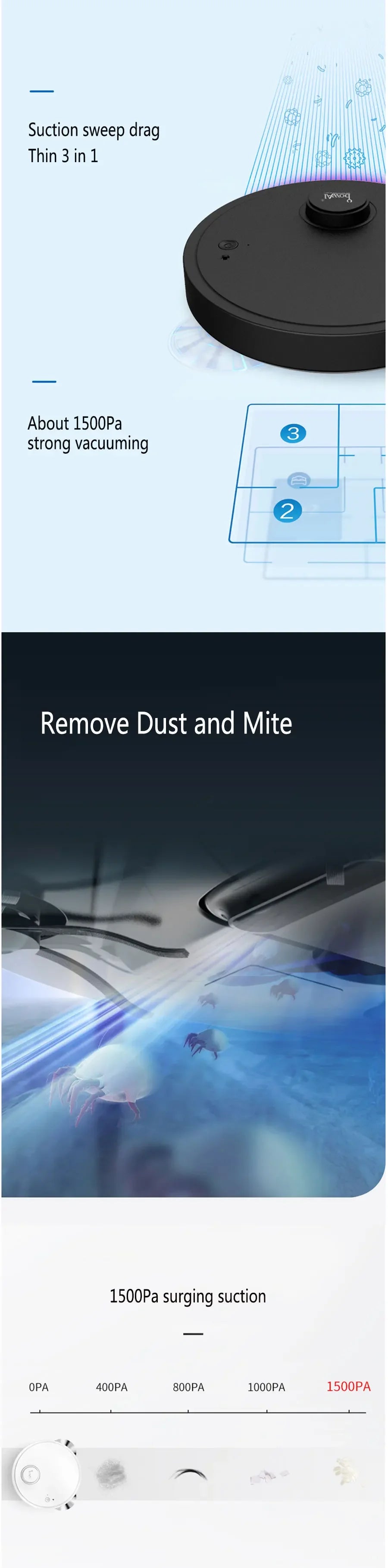Automatic Robot Vacuum Cleaner 3in1 - ElectronAge