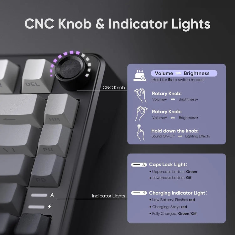 K75 Wireless Mechanical Gaming Keyboard - ElectronAge
