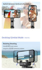 Selfie Stick Tripod Desktop Gimbal Stabilizer Face Tracking Fill Light 360 Rotation for Live Video Shooting Aluminum Alloy Q18