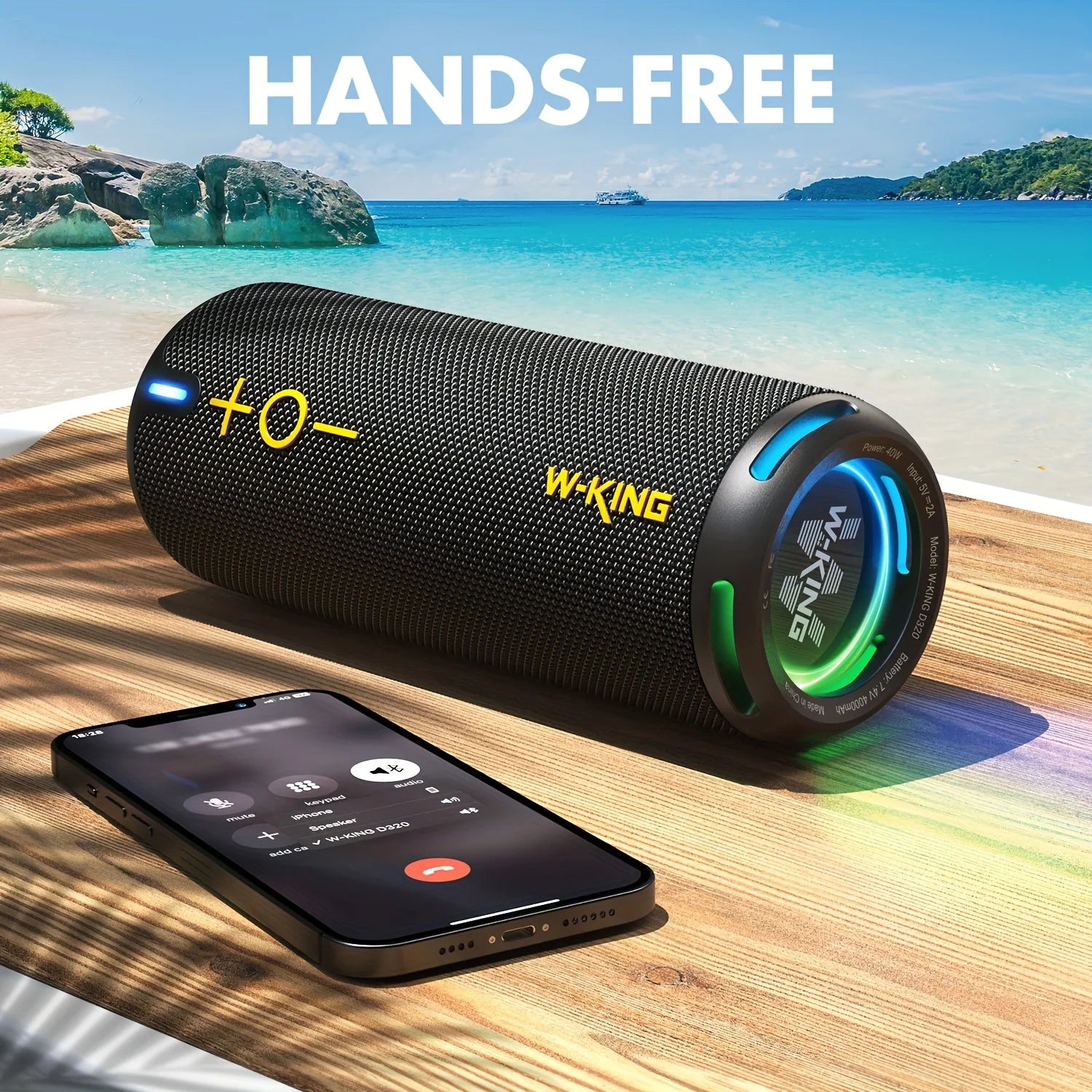 W-KING 40W Portable Speaker - ElectronAge
