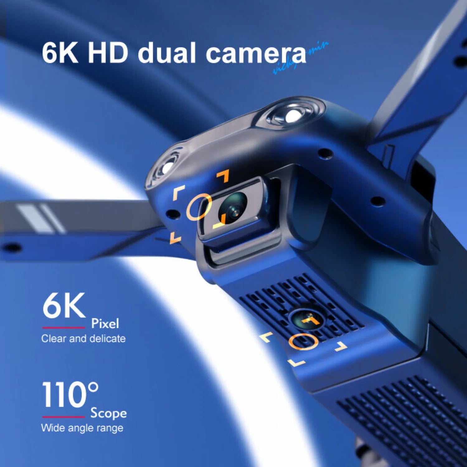 2026 Foldable RC Drone 6K HD Dual Camera - ElectronAge