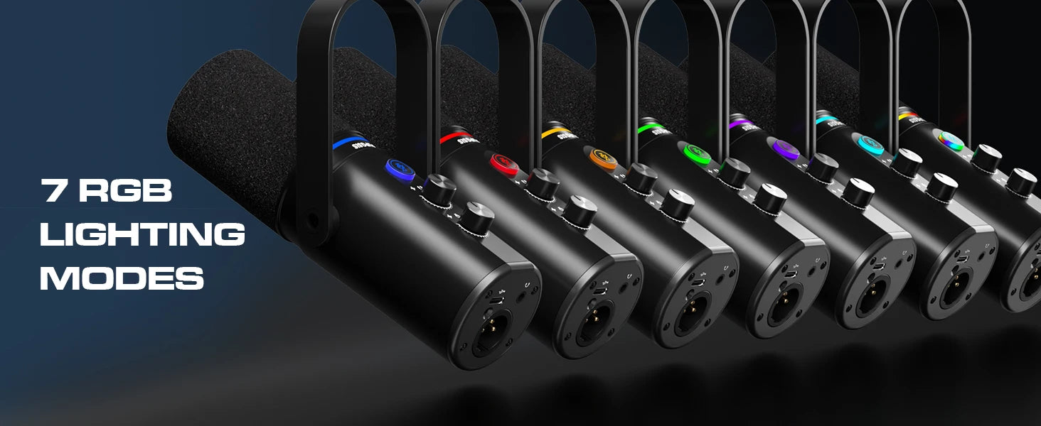 ORTIZAN Podcast Dynamic Microphone, XLR/USB Recording PC - ElectronAge