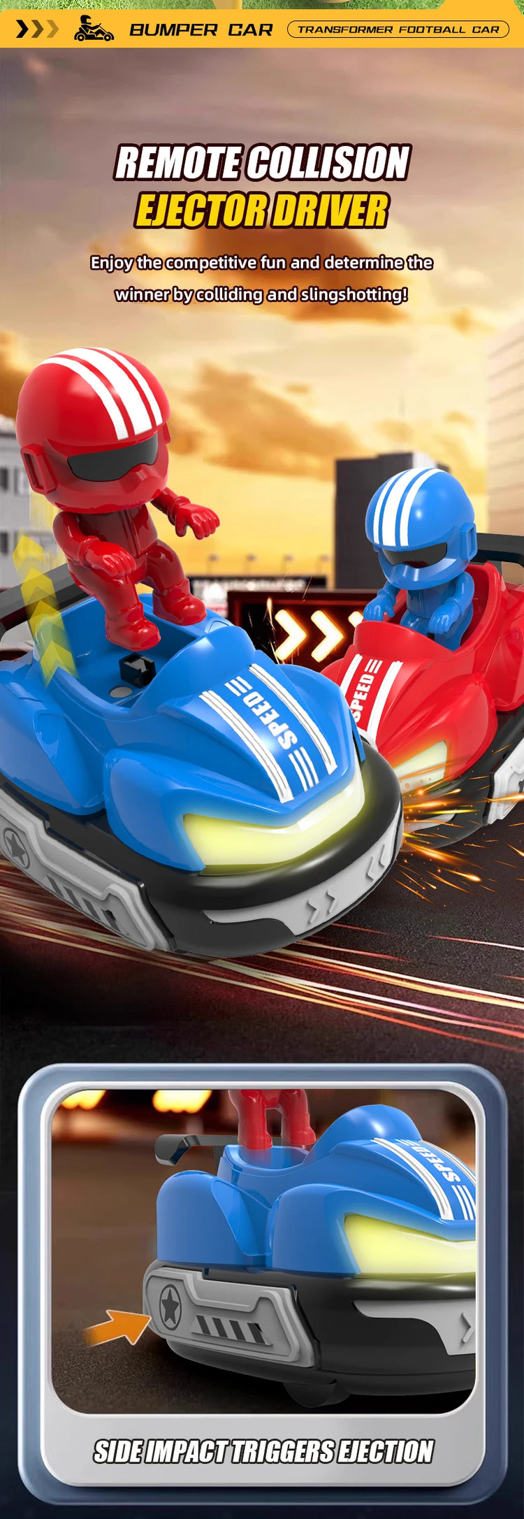 2.4G Remote Control Car Opponent Intelligent Battle Bumper Cars - ElectronAge