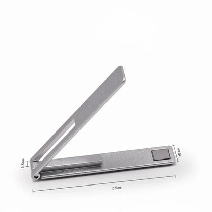 Ultra-thin Minimalist Mobile Phone Holder Metal Folding Back Stick Phone Desktop Holder Portable Mobile Support Phone Stand