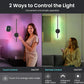 2P Rechargeable LED Wall Lamp 4400mah RGB 50CM Removable Wall Sconce Bedroom Bedside Living Room Décor Fixture Magnetism Chassis
