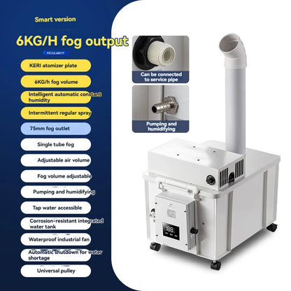 10KG/H Ultrasonic Industrial Humidifier Large Fog Volume Vegetable Fresh-keeping Atomizer Spray
