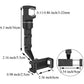 Car Rearview Mirror Phone Holder 360° Rotatable and Retractable Car Phone Mount Multifunctional Rear View Mirror Holder