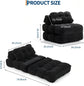 3-in-1 34" Folding Sofa Bed with Pillow Boneless Matress with Back Support Comfy Portable Convertible Sleeper Chair Floor Sofa