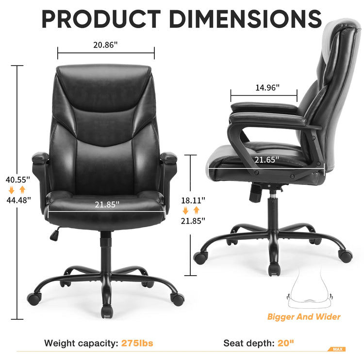 JHK Ergonomic PU Leather Padded Armrest - ElectronAge