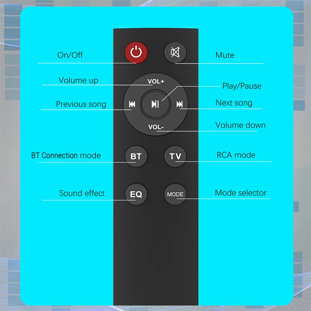Sound Bar TV Sound System Bluetooth Speaker - ElectronAge