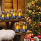6PCS solar candle light deck night light suitable for desktopsteps stairway lead lights Christmas Halloween light