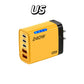 240W 5 In 1 Gan Desktop Charger 3PD 2 USB Fast Charging EU/US Charger Display Light For Iphone Samsung Xiaomi Huawei New