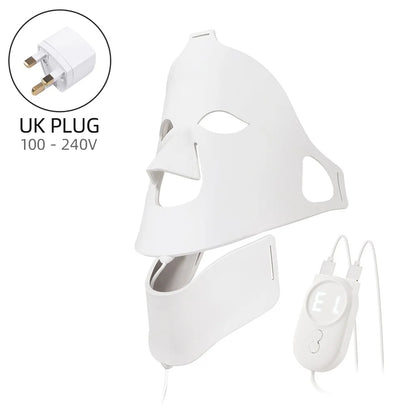 Silicone LED Facial Mask 7 Colors Photon Beauty Face Neck Care Mask Skin Whitening Skin Rejuvenation mascara faciales led