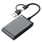 6 IN 1 Smart Multi-function Card Reader USB/Type C to Smart/MS/M2/TF/SIM/SD Memory Card Bank Card Reader for PC Laptop Transfer