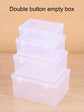 1PC Transparent PP Dual Fastened Transparent Display Box Jewelry Jewelry Container Jewelry Box Art DIY Parts Tool Storage Box