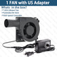 120mm BBQ Fan Adjustable Blower Fan For BBQ Heater Blower Air Blower Cooking Speed Controller Outdoor Portable Machine