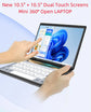 10.5inch * 2 touch Dual Screen Gaming Laptop DDR4 32GB Notebook Computer Intel N95 256G-1TB SSD Notebook Computer