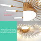 AuroraRealm Creative Fan Shaped LED Ceiling Lamp