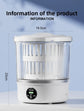 3L Mini Washing Machine Portable Home Clothes Socks Underwear Cleaning Washing Machine Travel Washing Machine with Spin Drying