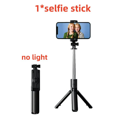 Roreta 2025 foldable Tripod for Smartphone,phone Stand with Bluetooth shutter,Wireless Selfie Stick brackets with Phone Holder