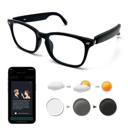 Smart Audio Glasses, Real-Time Translation Via App, Photochromic Lenses, Hi-Fi Music Playback, And Noise-Canceling Voice Calls.