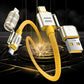 240w 4-in-1 Fast Charging Data Cable Type-c To Type-c Zinc Alloy Cable For Iphone15 Samsung Huawei Xiaomi