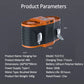 30000mAh Portable Waist Fan Strong Daul Airflow 7Speeds 11000RPM Rechargeable Clip on Fan for Outdoor Camping Fishing Max 32H