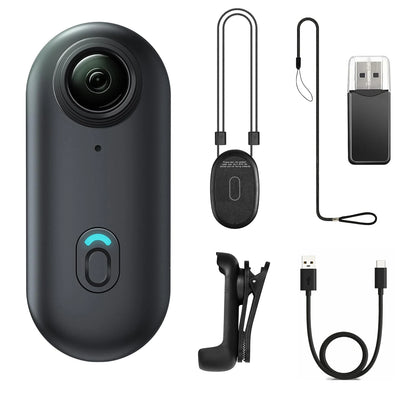 4K Mini WIFI Action Camera 128GB Thumb POV Portable Video Recorder with IPX7 Waterproof Camcorder Helmet Mount Vlogging (Black)