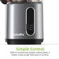 BioloMix Cold Press Juicer with 75mm Feed Chute, 200W 40-65RPM Powerful Motor Slow Masticating Juice Extractor Fits Whole Fruits - ElectronAge