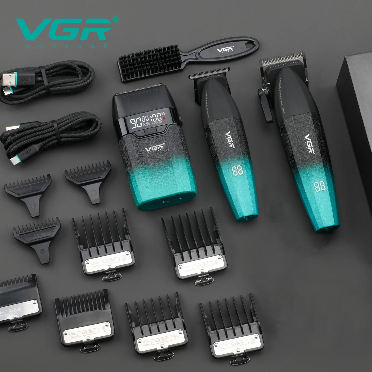 VGR Hair Trimmer Professional 9000 RPM Hair Clipper - ElectronAge