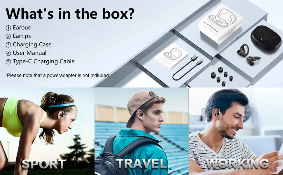 arikasen 75Hrs Bluetooth 5.3 Earphones - ElectronAge
