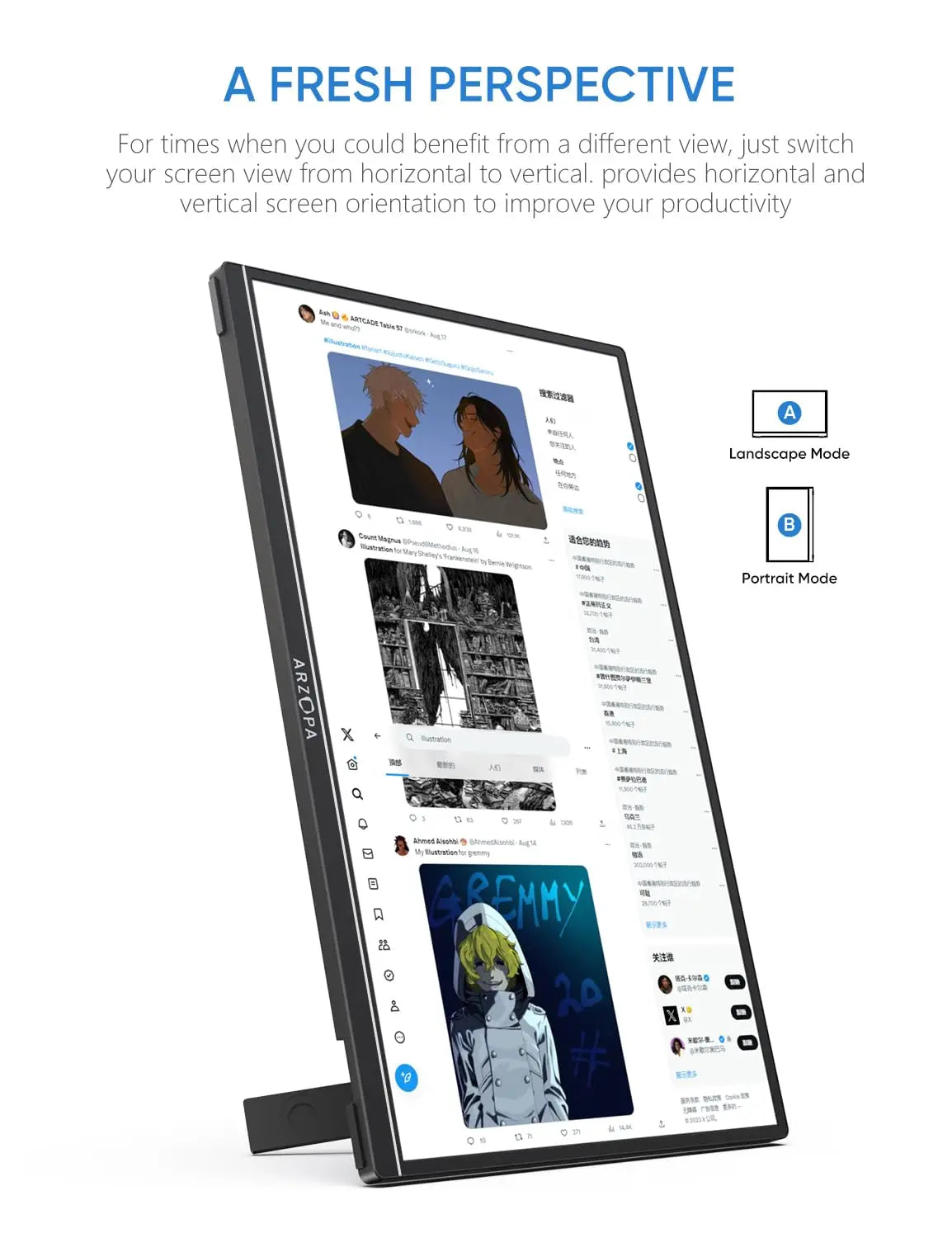 ARZOPA 14inch Mini Portable Monitor - ElectronAge