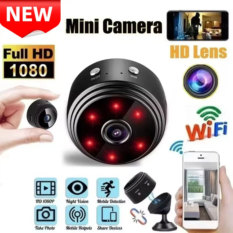 Mini A9 WiFi 1080P HD Security Camera Wireless Monitoring Security - ElectronAge