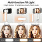 Q09 Selfie Stick Mini Tripod Handheld Stabilizer With Three-Color Fill Light 360°Rotating Aluminium Alloy Rod for Smartphones