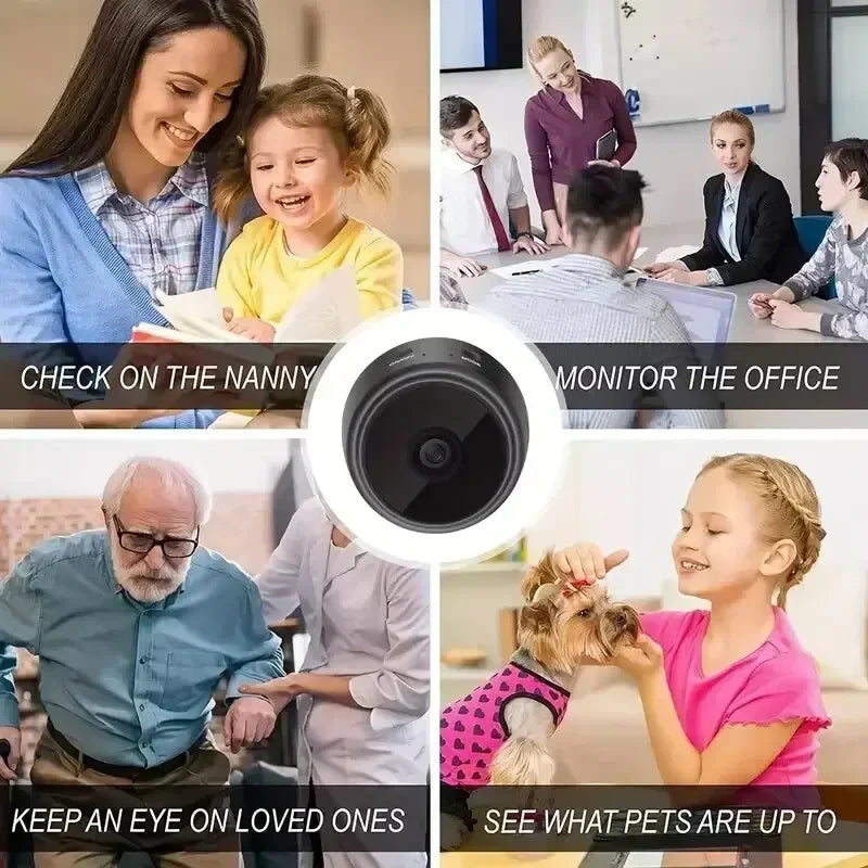 Mini A9 WiFi 1080P HD Security Camera Wireless Monitoring Security - ElectronAge